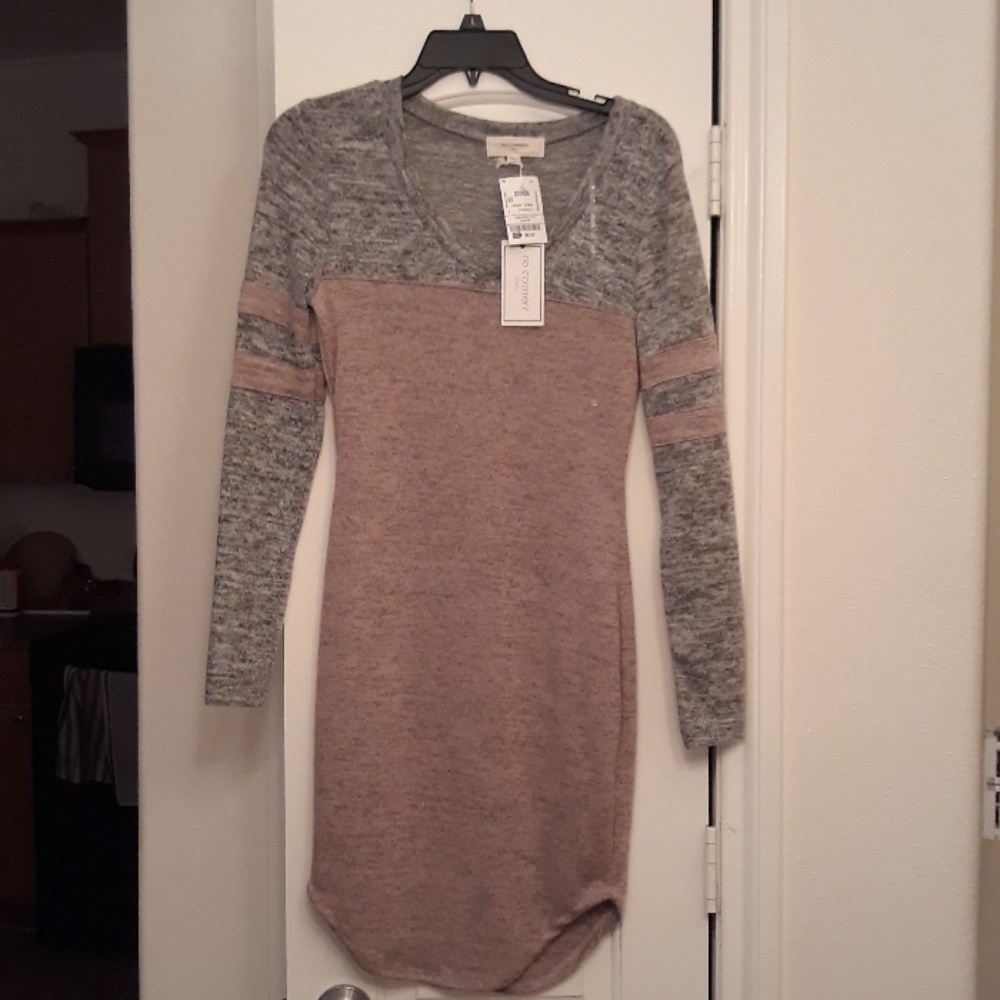 Long sleeve cotton dress